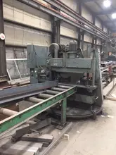 35.8" KALTENBACH MODEL #HDM 800 MITRE AUTO FEED COLD SAW WITH CONVEYOR