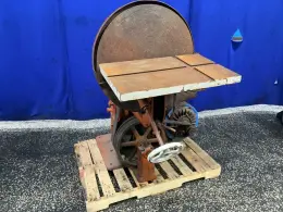 J.A. FAY &amp; EGAN CO. 16”X26” TABLE, 28” DIAMETER VERTICAL DISC SANDER  -  454