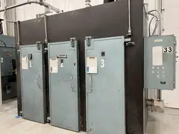 500 DEGREE THERMCRAFT MODEL OBR-72-108-48-1A 3 DOOR ELECTRIC OVEN