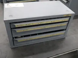 Huto Drill Index, Pipe Taps - 3 Drawer- Auction Item
