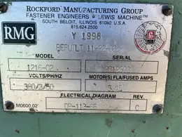 RMG 1216-02 Wire Payoff - Max. Coil Weight 6,000 lbs.