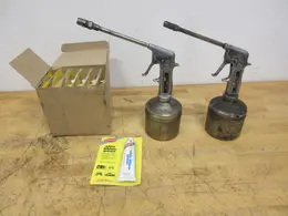 Lincoln High Pressure Oil Guns (2), with Box of (12) Panef White Lithium Grease Tubes 2oz **New In Packages**- Auction Item