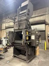 6 CU FT WHEELABRATOR MODEL #WTB-6.0 RUBBER BELT TUMBLE TYPE SHOT BLAST MACHINE: YOBRO #24278