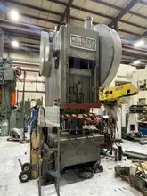 150 ton Minster G1-150 OBI Mechanical Metal Stamping Press For Sale, Variable Speed, Under Power!