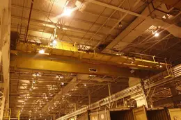 70 TON X 74'9" WHITING 8 WHEEL OVERHEAD BRIDGE CRANE WITH 35 TON AUXILIARY: STOCK 13212