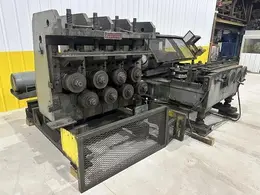 8 STAND SUTTON 2-PLANE FLAT &amp; SHAPE STRAIGHTENER W/ INFEED &amp; OUTFEED TABLES