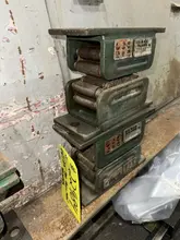 (4) 2.5 TON HILLMAN MODEL #NT1002.5  ROLLER TYPE MACHINERY MOVING SKATES: STOCK #22984