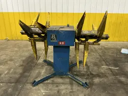 2,800 LB X 12" PA INDUSTRIES MODEL #DSRA-2800 DOUBLE END UNCOILER COIL REEL: YOBRO #26132