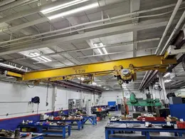 5 TON X 25' PROGRESSIVE SINGLE GIRDER OVERHEAD BRIDGE CRANE: YOBRO #25381