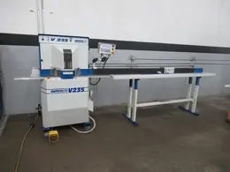 OMGA V235FNC Double Mitre Circular Saw, 90 Degree Fixed, FP2000 Programmable Work Stop, 350mm Blade