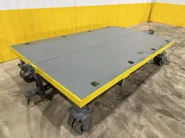 10,000 LBS X 120” X 78” HEAVY DUTY ROLLING TRANSFER CARTS: STOCK #19991