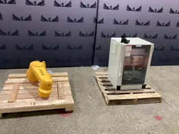 STAUBLI TX90L ROBOT ARM WITH CABINET- NO TEACH PENDANT USED