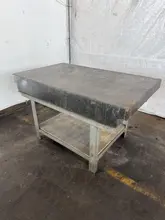 36" X 60" X 8" GRANITE SURFACE PLATE W/ STAND. STOCK # 0447325.