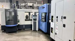 2022 Used DN Solutions NHP5000 Doosan CNC Horizontal Machining Center with 12 Station Doosan LPS 5000 Pallet Pool For Sale