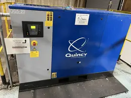 20 HP Quincy QGS‑20 Rotary Screw Air Compressor, 2015 – 125 PSI, 82 CFM, 2200 hours