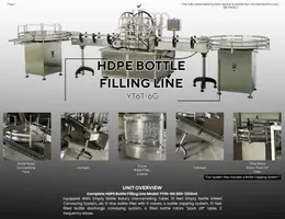 HDPE Bottle Filling Line Model: YT6t-6G 300-1200ml Complete Line