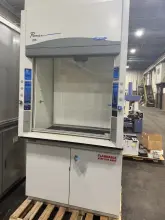 Used Labconco 4' Protector Premier Laboratory Hood with built-in explosion-proof exhaust blower and storage cabinet