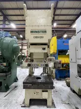 150 ton Minster Model# OBS-150 Mechanical Metal Stamping Press For Sale, Year 2000