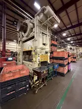 300 TON VERSON S2-300-96-54T STRAIGHT SIDE DOUBLE CRANK PRESS. STOCK # 0757626