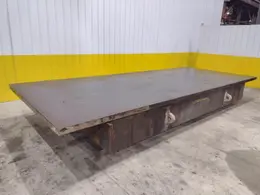 97" X 241" STEEL LAYOUT TABLE WITH 3" PLATE TOP: STOCK 11833