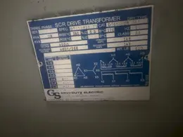 118 KVA SCR DRIVE TRANSFORMER: YOBRO #25264