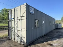 40' PORTABLE OFFICE STORAGE CONTAINER: STOCK #23098