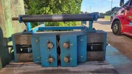 20"wide (4) Roll width adjustable Strip Edging Roll Stand