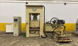 660 TON SUTHERLAND MODEL #HD1 HYDRAULIC 4 POST GUIDED RAM PRESS 15" STROKE: YOBRO #24088