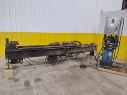 72" WIDE BEAM ENERPAC HYDRAULIC CLAMPING FIT-UP TACKING PRESS, FOR WELDING I-BEAMS: STOCK #20541