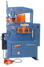 4" x 4" x 3/8" Scotchman Hydraulic Ironworker 5014-ET, 50 Ton, 3-Station Revolving Turret, New