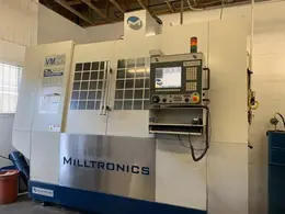 Milltronics VM-22 Vertical Machining Center 2011 with 15000 RPM Spindle
Remote Handjog,  Sidemount ATC, Chip Auger, and Coolant Tank