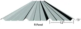 36" WIDE ASC "R-PANEL" CORRUGATED ROOF PANEL ROLLFORMER TOOLING: STOCK #18199