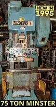 75 TON MINSTER MODEL #7 GAP FRAME PRESS