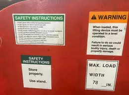 30,000 LB  BUSHMAN 624 LIFTING HOOK: STOCK #78537