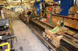 32.5" X 22'/10' LODGE &amp; SHIPLEY HOLLOW SPINDLE DUAL BED LATHE: STOCK #61320