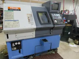 Mazak Quick Turn 10 CNC Turning Center with Mazatrol T-Plus CNC Control, 12 Tools, Tool Eye, Tailstock, Conveyor- Auction Item