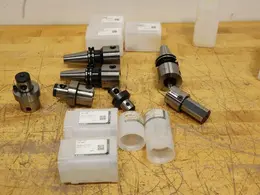 Komet A52 10160 CAT40 ABS63 Modular Tool Holders (3pcs) with Assorted ABS Adapters ***All New in Packages***- Auction Item