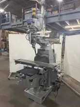 USED SHARP 10" X 54" HEAVY-DUTY KNEE MILL MODEL TMV-K-N WITH 3-AXIS READOUT