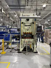 88 TON AIDA DSF-N1-800 GAP FRAME SERVEPRO SERVO PRESS 6.3" STROKE. STOCK # 0431426