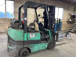 5000 LB MITSUBISHI LP FAS CHUSHION TIRE FORKLIFT: STOCK #77763