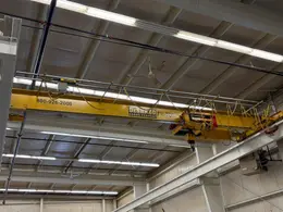 7.5 TON x 27' DESHAZO SINGLE GIRDER TOP RUNNING BRIDGE CRANE WITH STREET UNDERSLUNG HOIST: YOBRO 24991