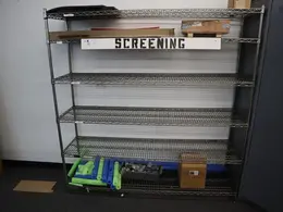 Eagle Wire Rack with 6 Adjustable Shelves and Contents- Auction Item