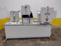 30 GPM ZYKLOMAT MODEL #AKBF-R CONTINUOUS FILTER COOLANT SYSTEM, WITH DRAG-OUT &amp; TURBO-HKS CENTRIFUGE SEPERATOR: YOBRO #24734