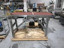 New London Engineering Adjustable Height, Motorized Conveyor Belt 24" x 72"- Auction Item