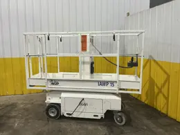 2016 ABSOLUTE E-Z UP MODEL #IAWP 15 SCISSOR LIFT: YOBRO #25844