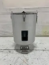 New AEC Drying Hopper, WH30, Approx. 30 lb Capacity, Insulated, Stainless Steel