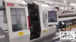 TRAUB TNL 18-7 CNC Swiss Lathe, 2012 w/ FMB Bar Feeder (7-Axis)