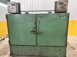 1998 DAYTON DUAL ZONE GAS POWERED PRE-HEAT DIE OVEN, WITH DIGITAL TEMP CONTROLLER: STOCK #20215