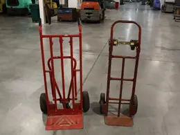2 Wheel Dolly Moving Carts, (2 pcs) (1) With Pnuematic Tires, (1) Solid Rubber Tire- Auction Item