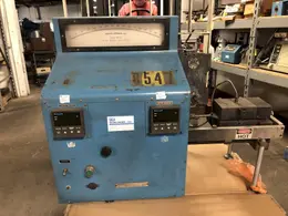DIETERT MODEL 336A HOT TENSILE TESTER S/N 035 WITH HOENYWELL TOP AND BOTTOM DIGITAL TEMPERATURE CONTROLLERS